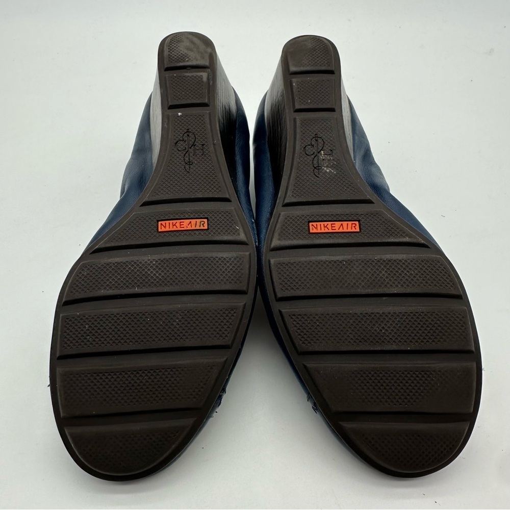 Cole Haan x Nike Air Navy Blue Leather Women's Wedges - Picture 7 of 10